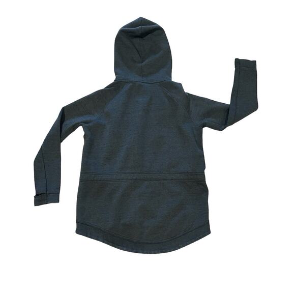 Nike Womens Medium Dark Green Off-Center Full Zip Hoodie Jacket 684928-325 - Picture 2 of 12